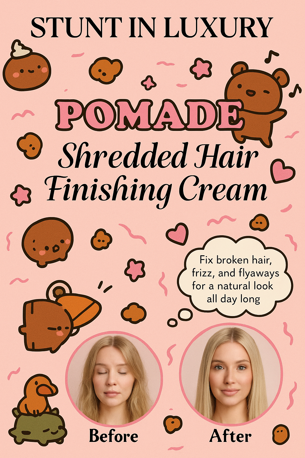Hair pomade (for flyaways)